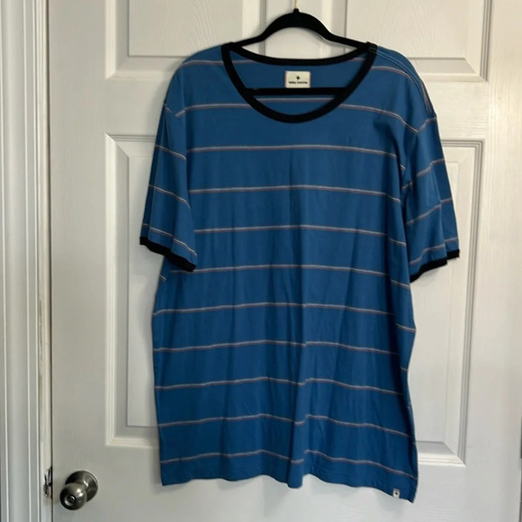 Men's Rebel Canyon short-sleeved tee - Blue striped - size XXL - Picture 1 of 4